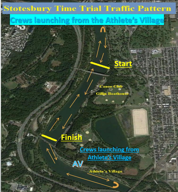 Race Course Map & River Traffic Patterns Stotesbury Cup Regatta